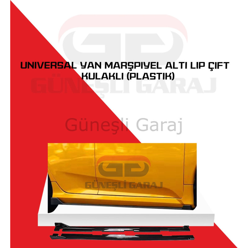 Universal Yan Marşpiyel Altı Lip Çift Kulaklı (Plastik)