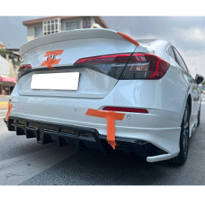 Honda Civic FE 2022 Yeni Model Arka Ek (Plastik)