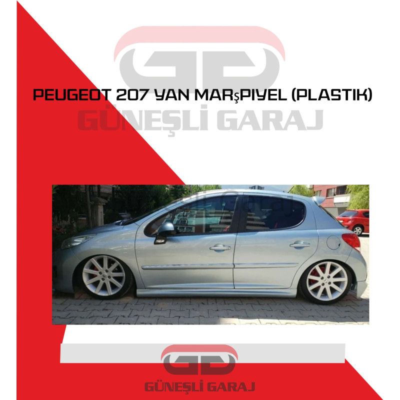 Peugeot 207 Yan Marşpiyel (Plastik)