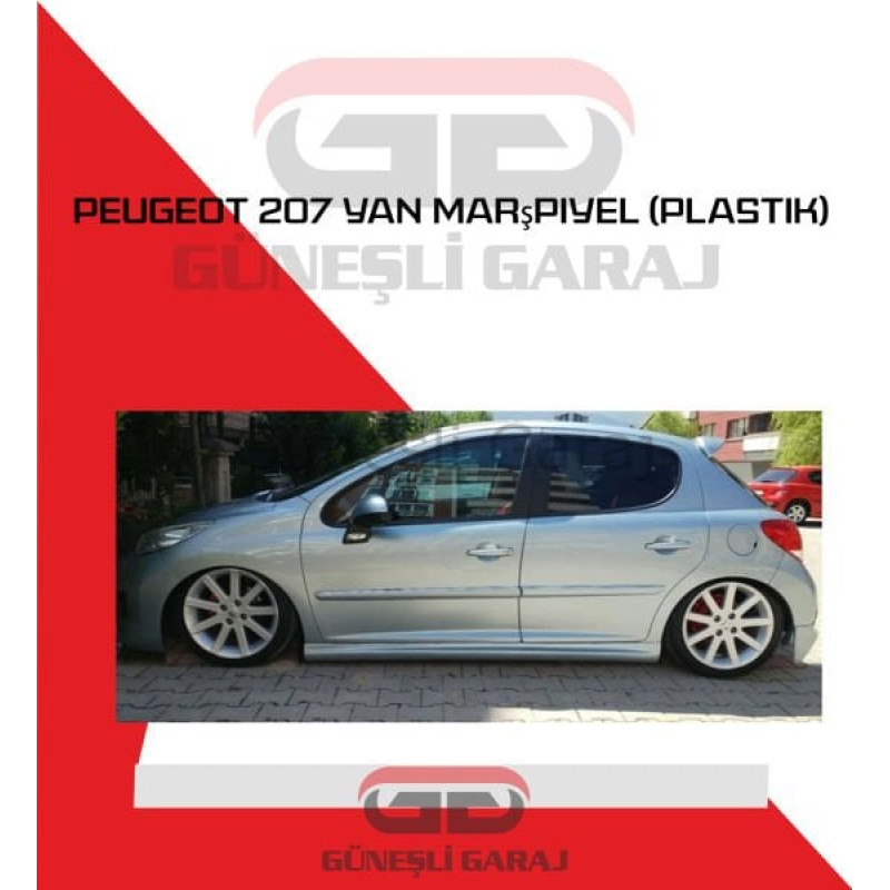 Peugeot 207 Yan Marşpiyel (Plastik)