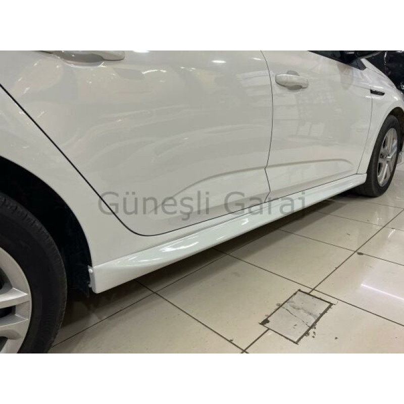 Renault Megane 4 Sedan Yan Marşpiyel (Plastik)