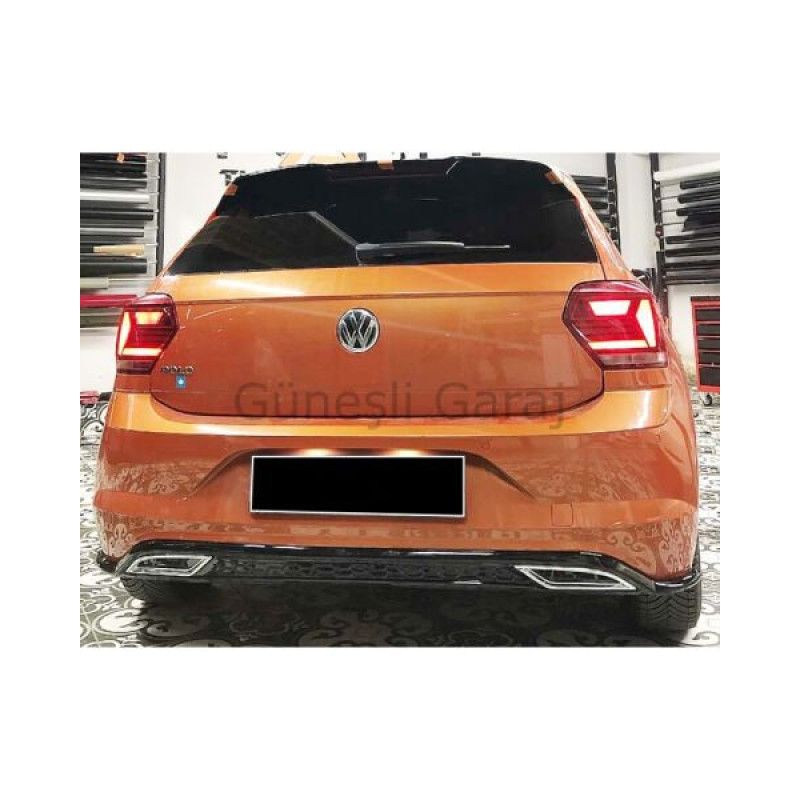Volkswagen Polo 2017+ GTI Egzoz Görünümlü Difüzör (Plastik)