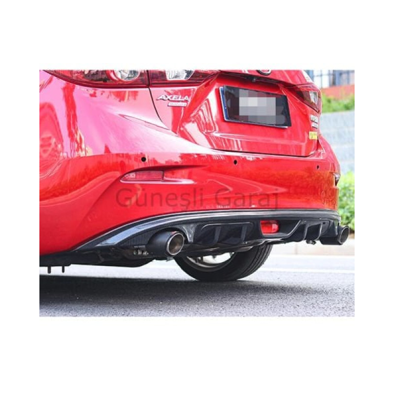 Mazda 3 2014-2019 Çift Çıkış Difüzör (Plastik)