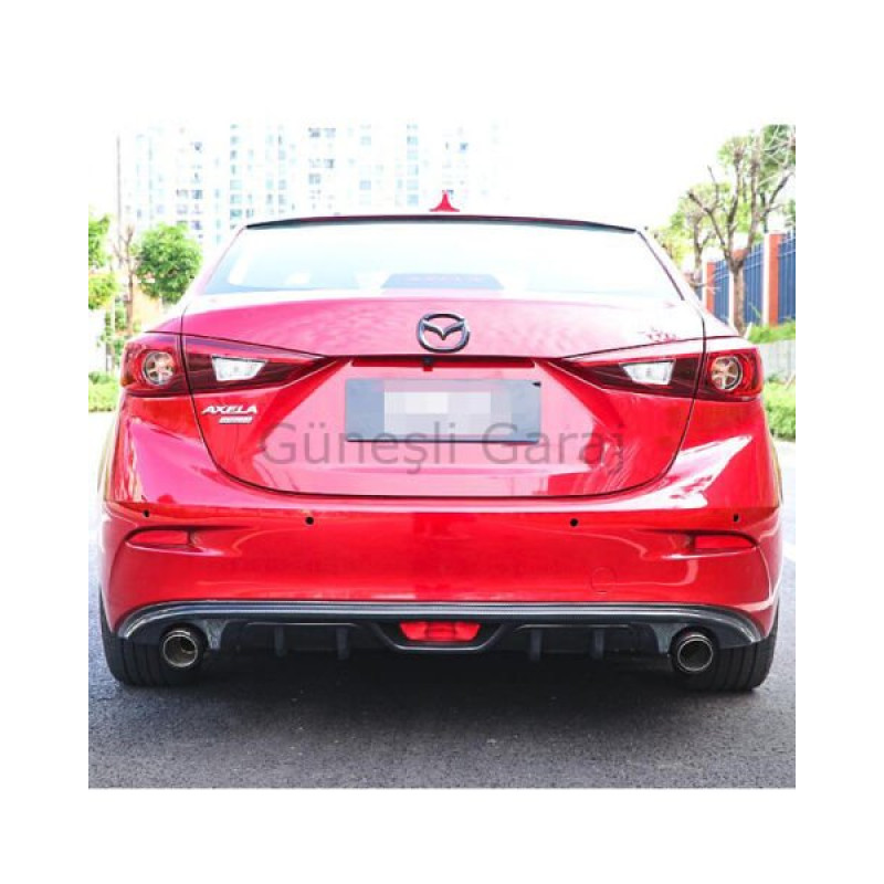 Mazda 3 2014-2019 Çift Çıkış Difüzör (Plastik)