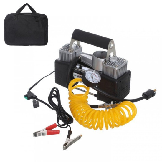 Hava Kompresörü Metal Profesyonel Çift Pistonlu