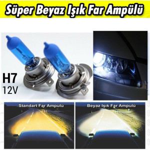 H7 Beyaz Işık Far Ampulü 12V 55 Watt