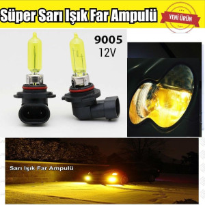 9005 HB3 JDM Süper Sarı Işık Far Ampul 12V