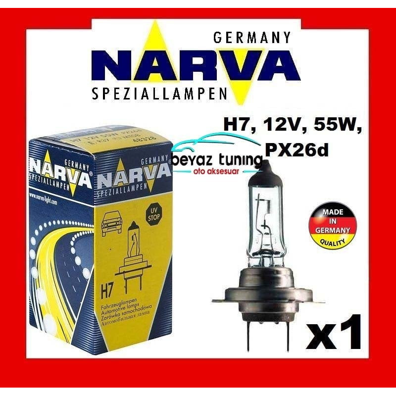 H7 Far Ampulü Narva 12Volt 55 Watt