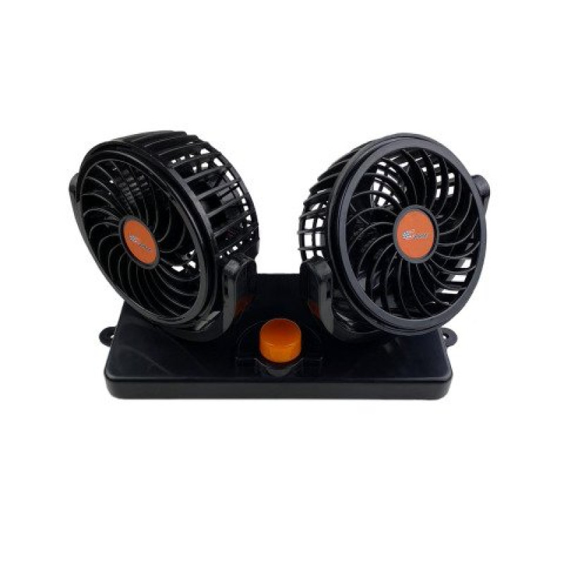 Araç İçi Fan Çift Başlıklı Oto Vantilatör 12 Volt Mandallı 5 inç