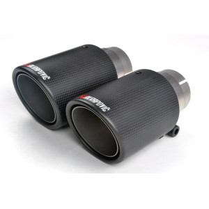 Akrapoviç Egzoz Eksoz Ucu Karbon Yuvarlak Tekli Kapalı 100MM