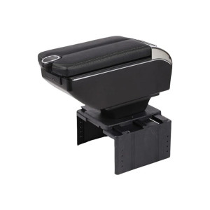 Her Araca Uygun Çok Fonksiyonlu Kolçak Kol Dayama 6 USB li Siyah