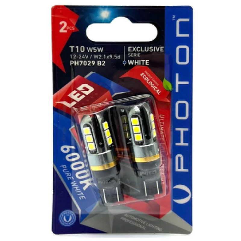 PHOTON T10 W5W 12-24V EXCLUSIVE CB 6+3 PARK LED