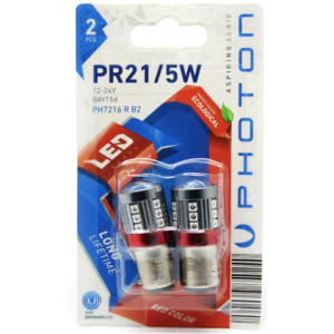 PHOTON P21/5W RED 12V-24V LED (2'Lİ BLISTER)