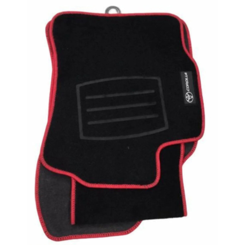 GENEL MARKA COROLLA 2010 ÜZERİ SİYAH HALI PASPAS (KIRMIZI KENARLI)