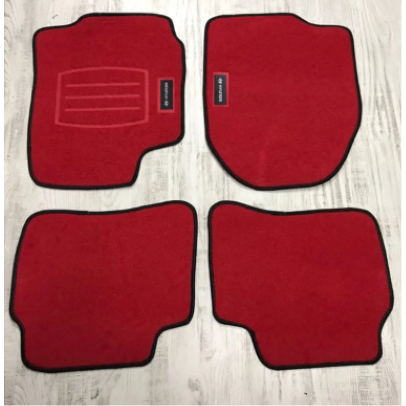 GENEL MARKA ACCENT BLUE KIRMIZI HALI PASPAS (SİYAH KENARLI)