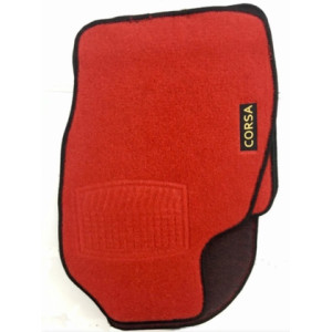 GENEL MARKA CORSA C KIRMIZI HALI PASPAS (SİYAH KENARLI)