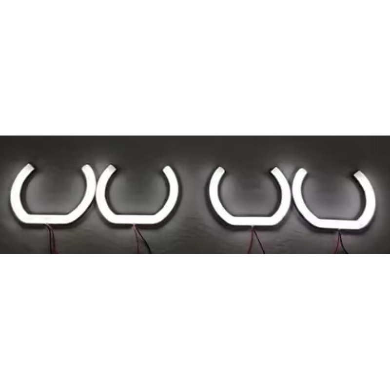 IQ ELEKTRONİK F SERİ 100-135 MM 4'LÜ SET U TİPİ BEYAZ ANGEL HALKA