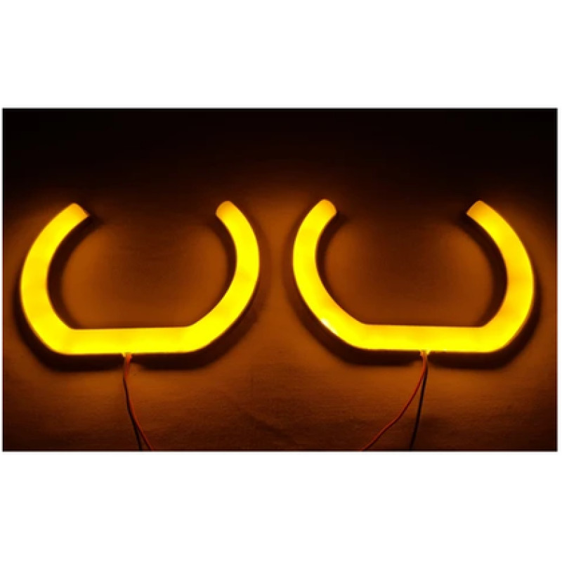 IQ ELEKTRONİK E-36 KASA ARACA ÖZEL 4'LÜ SET YUVARLAK TURUNCU ANGEL HALKA