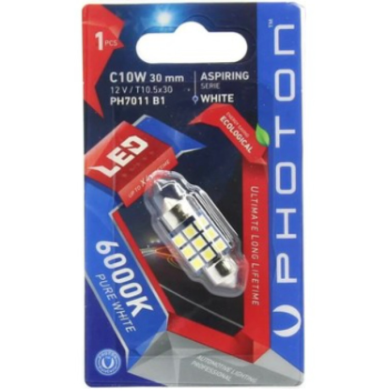 PHOTON C10W 12V CANBUS 6'LI 30mm SOFİT LED (TEKLİ BLISTER)