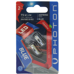 PHOTON T5 12V W1.2W MAVİ 3 SMD LED (2'Lİ BLISTER)