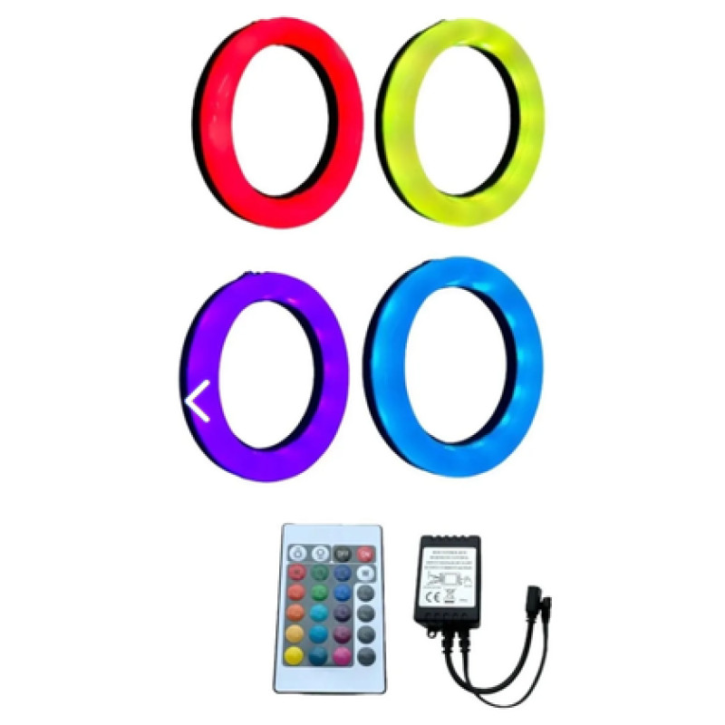 IQ ELEKTRONİK FİAT LİNEA 105-125 MM 4'LÜ SET RGB KUMANDALI ANGEL HALKA