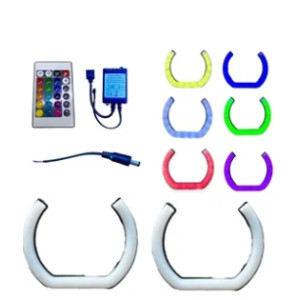 IQ ELEKTRONİK F SERİ 135 MM 2'Lİ SET U TİPİ RGB KUMANDALI ANGEL HALKA