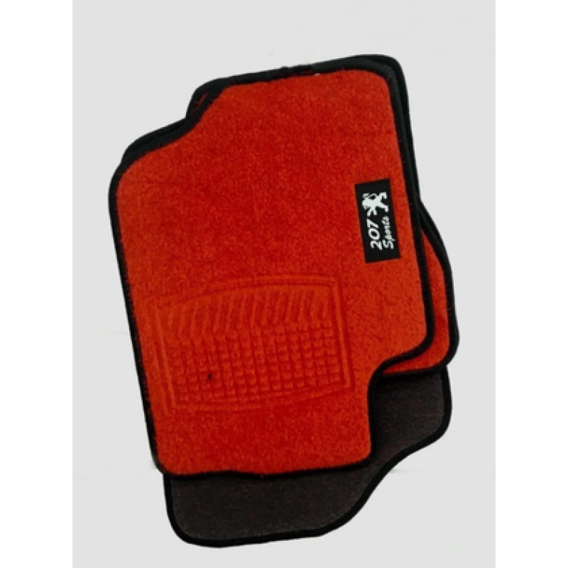 GENEL MARKA PEUGEOT 207 KIRMIZI HALI PASPAS (SİYAH KENARLI)