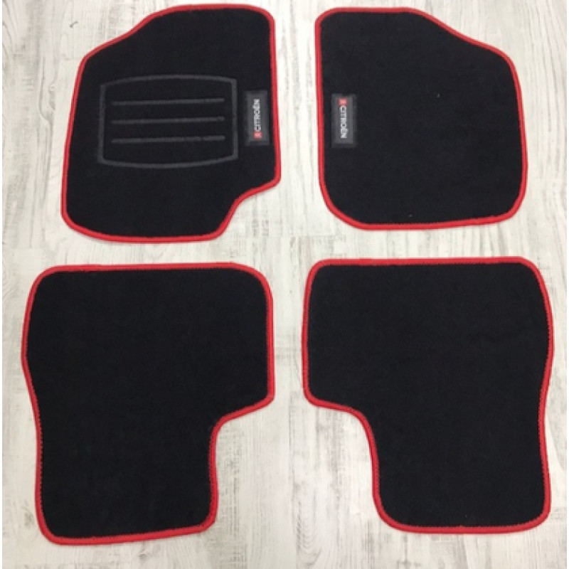 GENEL MARKA CİTROEN SİYAH HALI PASPAS (KIRMIZI KENARLI)