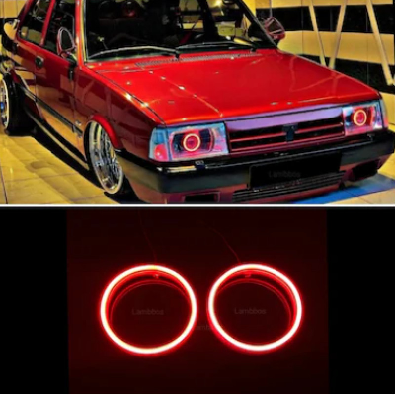 IQ ELEKTRONİK 75 MM 2'Lİ SET YUVARLAK KIRMIZI ANGEL HALKA