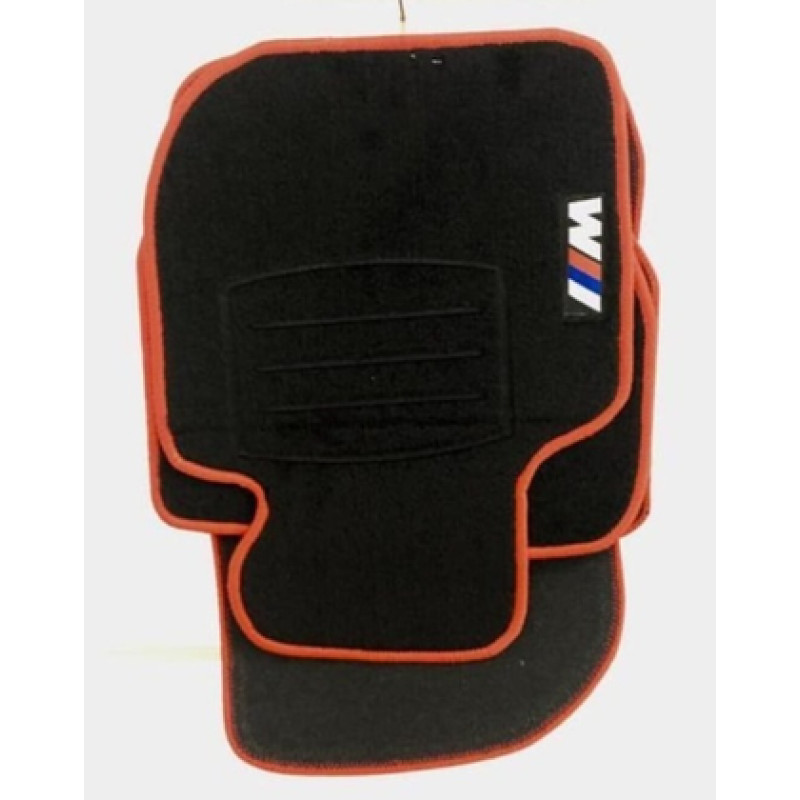 GENEL MARKA BMW E36 SİYAH HALI PASPAS (KIRMIZI KENARLI)