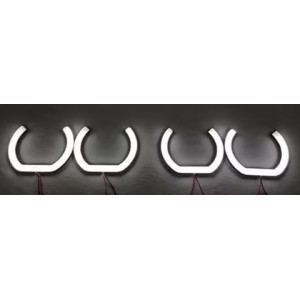 IQ ELEKTRONİK F SERİ 120-135 MM 4'LÜ SET U TİPİ BEYAZ ANGEL HALKA