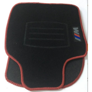 GENEL MARKA BMW E92 SİYAH HALI PASPAS (KIRMIZI KENARLI)