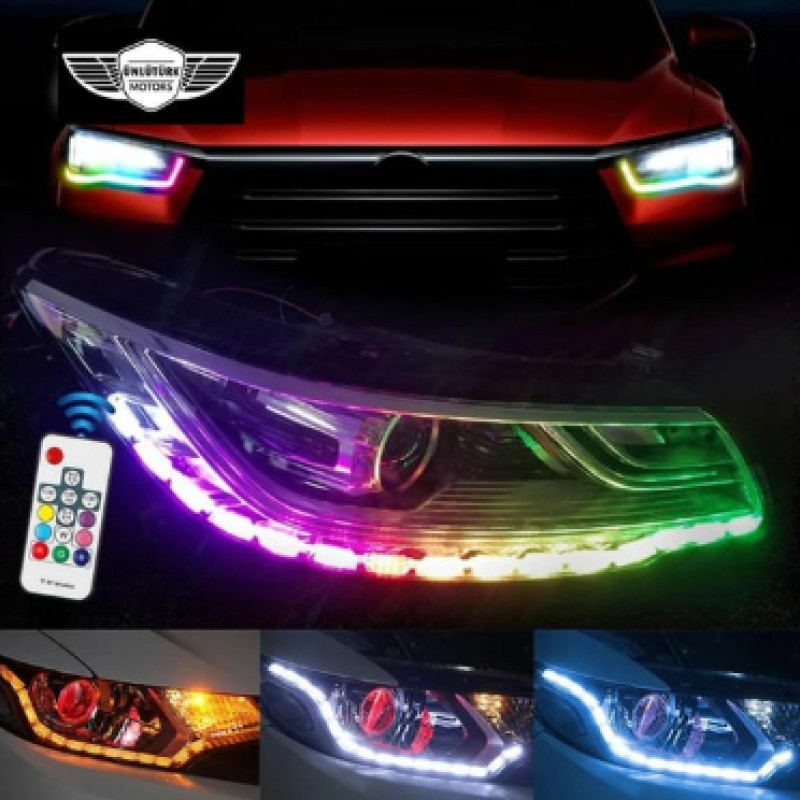 IQ ELEKTRONİK FAR İÇİ KRSİTAL KAYAR LED RGB KUMANDALI