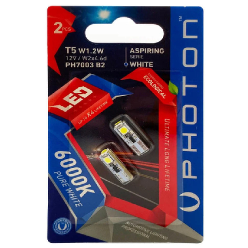 PHOTON T5 12V 1.2W 3 SMD LED (2'Lİ BLISTER)