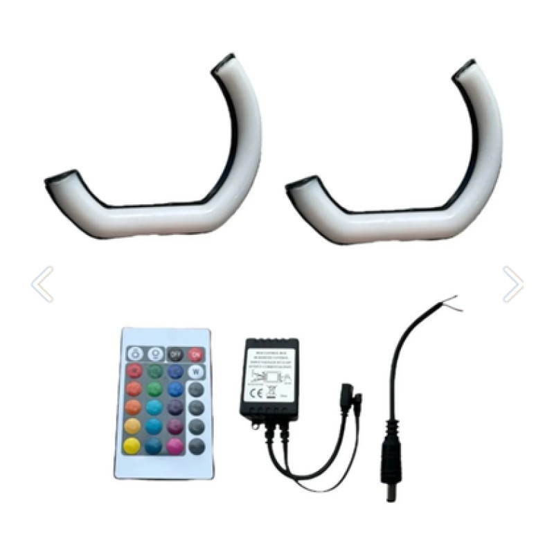 IQ ELEKTRONİK F SERİSİ 135 MM 2'Lİ SET L TİPİ RGB KUMANDALI ANGEL HALKA