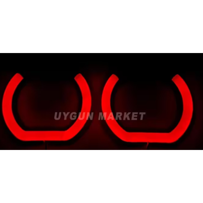 IQ ELEKTRONİK F SERİ 120 MM 2'Lİ SET U TİPİ KIRMIZI ANGEL HALKA