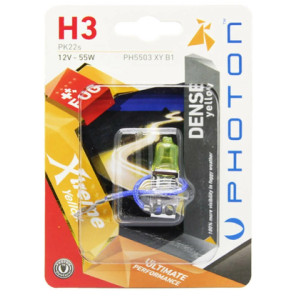 PHOTON H3 12V 55W XTREME YELLOW (TEKLİ BLISTER)