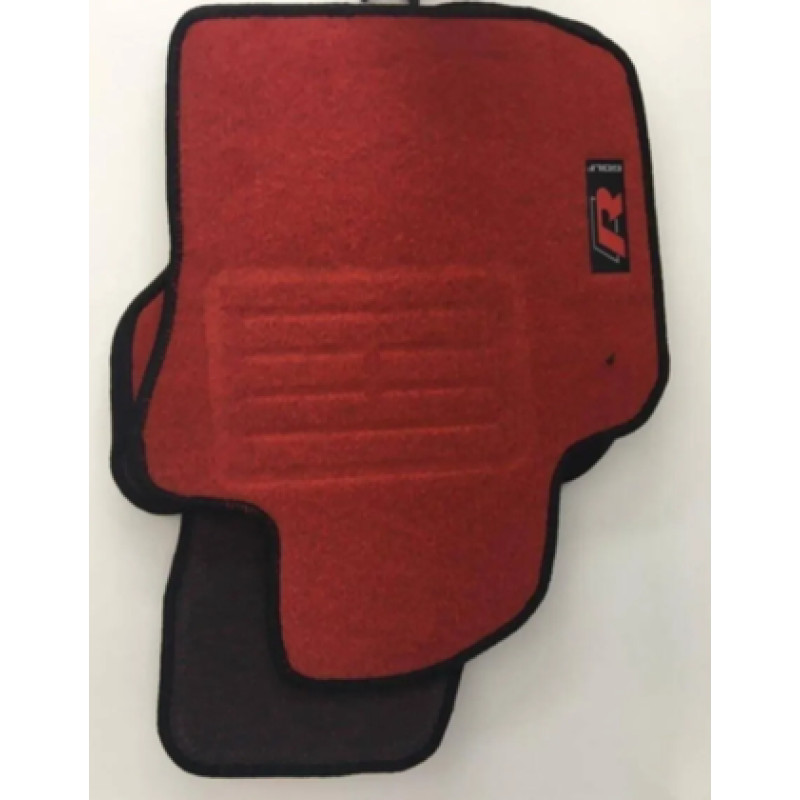 GENEL MARKA GOLF 6 KIRMIZI HALI PASPAS (SİYAH KENARLI)