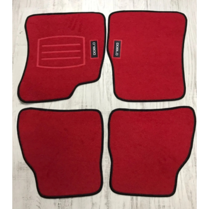 GENEL MARKA DOBLO 2-3-4 KIRMIZI HALI PASPAS (SİYAH KENARLI)