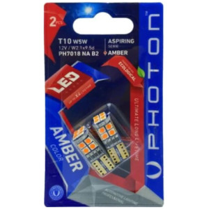 PHOTON T10 W5W 12V 12 AMBER LED ASPIRING SERIE (2'Lİ BLISTER)