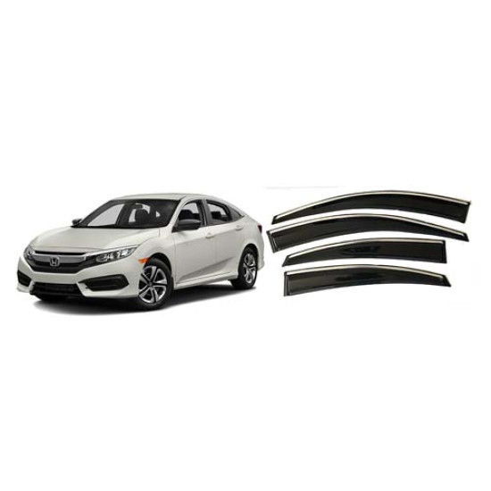 CİVİC 2016 KROM CAM RÜZGARLIK