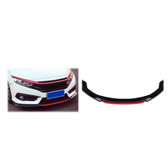 CİVİC 4 PARÇA ÖN LİP KIRMIZI