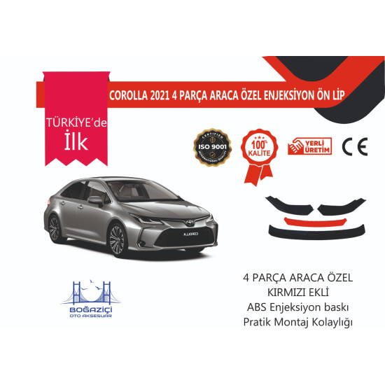 PR-COROLLA 4 PRÇ KIRMIZI ÖN LİP