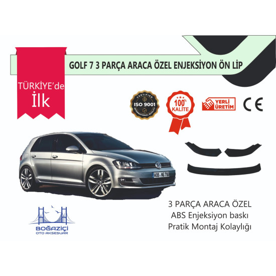 PR-GOLF-7 3 PRÇ SİYAH ÖN LİP