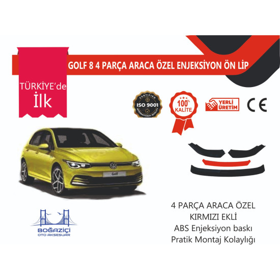 PR-GOLF-8 4 PRÇ KIRMIZI ÖN LİP