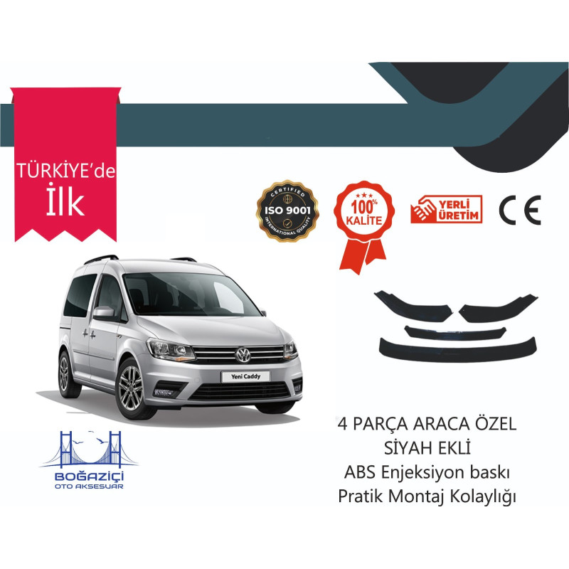 PR-CADDY 4 PRÇ SİYAH ÖN LİP