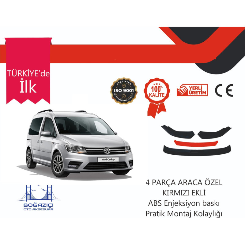 PR-CADDY 4 PRÇ KIRMIZI ÖN LİP