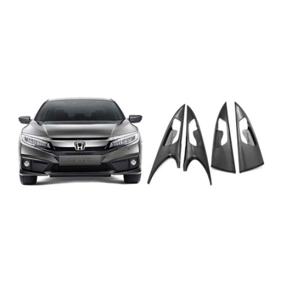 2808-CİVİC BÜYÜK BOY KAPI AÇMA KARBON