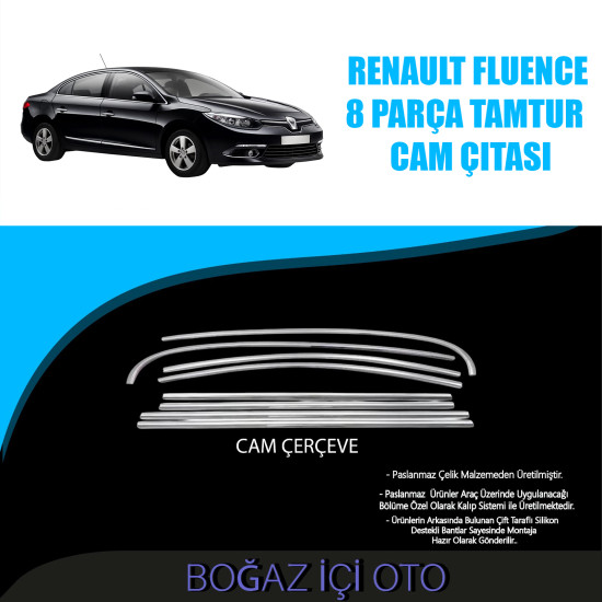 RENAULT FLUENCE 8 PARÇA TAM TUR CAM ÇITASI