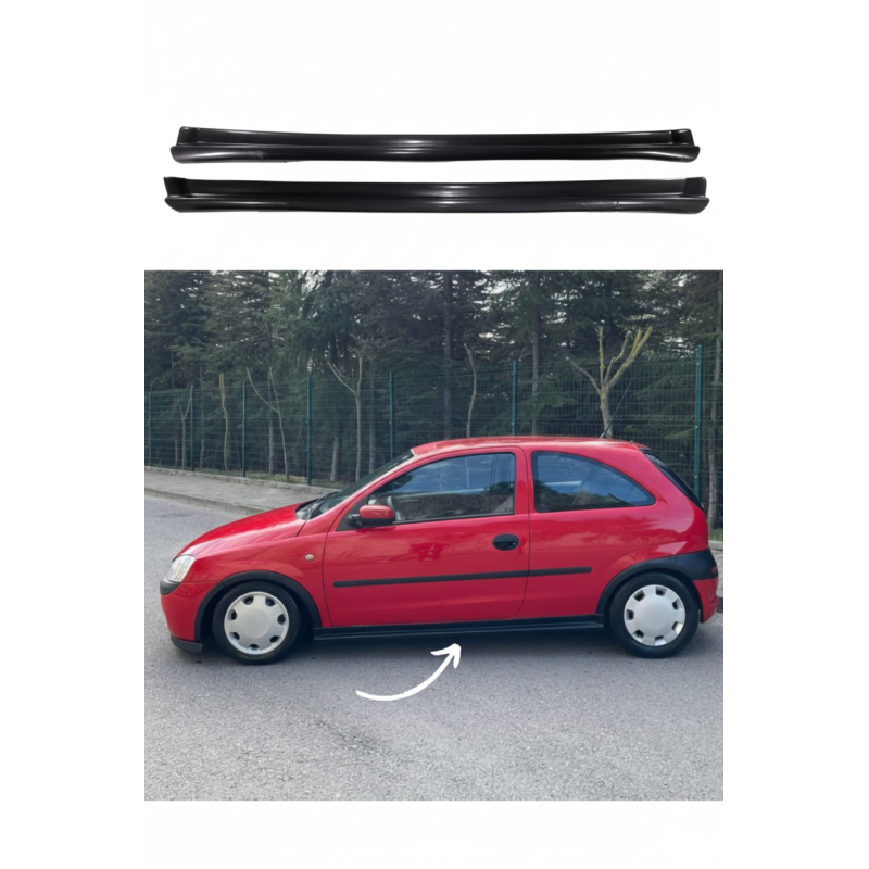 Opel Corsa C Yan Marşpiyel (Plastik)